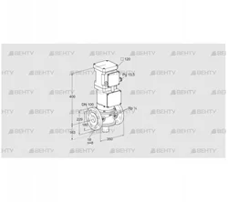 VK 100F10T5A6L3DSF (85317245) Газовый клапан с приводом Kromschroder