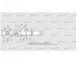 BIC 100HB-600/635-(37)E (84033070) Газовая горелка Kromschroder