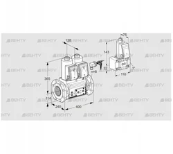 VCS9125F05NNARE/PPPP/PPZ- (88204869) Сдвоенный газовый клапан Kromschroder