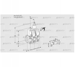 VCS1E20R/20R05NLWR/4-PP/2-PP (88103398) Сдвоенный газовый клапан Kromschroder