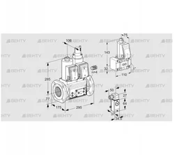 VCS665F05NLWR3E/PP3P/PPZ- (88206530) Сдвоенный газовый клапан Kromschroder