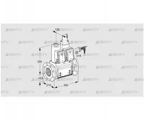 VCS8100F05NLWRB/PPPP/PPPP (88204236) Сдвоенный газовый клапан Kromschroder