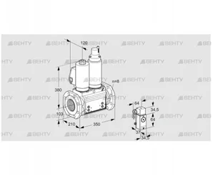 VCS8T100A05NLQSLB/PPPP/3-P4 (88205378) Сдвоенный газовый клапан Kromschroder