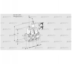 VCS1E10R/15R05NLVQR6/PPPP/PPPP (88105080) Сдвоенный газовый клапан Kromschroder