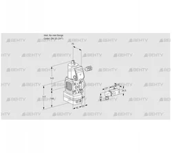 VAV1-/20R/NWAK (88026822) Газовый клапан с регулятором соотношения Kromschroder