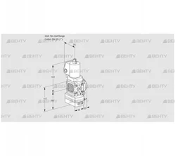 VAD1T-/25N/NQGL-50A (88033087) Газовый клапан с регулятором давления Kromschroder