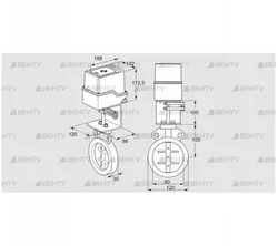 IDR80Z03D100AU/50-30W20E (88302448) Дроссельная заслонка Kromschroder