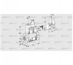 VCS780F05NLWRE/PPZ-/PPPP (88205005) Сдвоенный газовый клапан Kromschroder