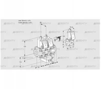 VCH2E40R/40R05NHEVWR/PPPP/PPBS (88105698) Клапан с регулятором расхода Kromschroder