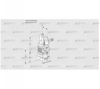 VAD1-/15R/NQSR-100B (88020525) Газовый клапан с регулятором давления Kromschroder