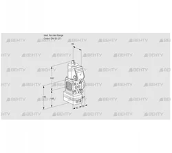 VAD3-/50R/NW-25A (88030817) Газовый клапан с регулятором давления Kromschroder