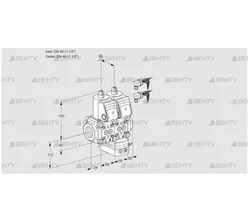 VCG2E40R/40R05NGEWR6/PPPP/PPPP (88101197) Клапан с регулятором соотношения Kromschroder