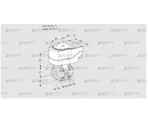 IFC1T25/25N05-08PPMM/40A2A (88303001) Регулирующий клапан с сервоприводом Kromschroder